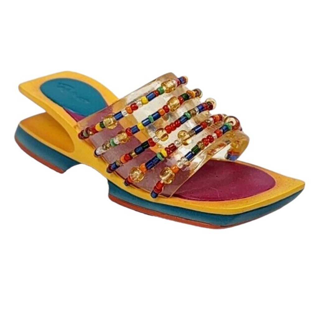 JUST THE RIGHT SHOE Raine 2001 Bahama Mama Miniature Sandal Shoe